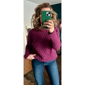 Vintage Blarney Woolen Mills 100% Wool Irish Crewneck Sweater Size Small